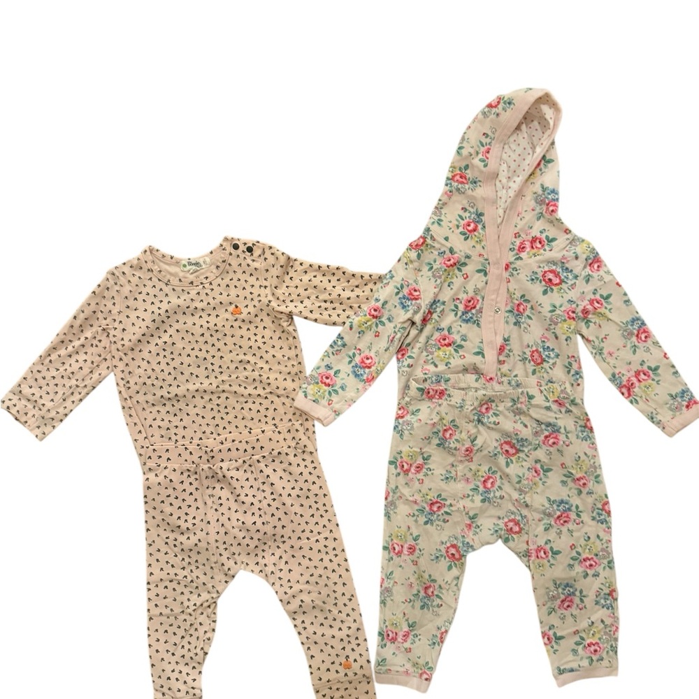 Pink Floral and Polka Dot toddler sets